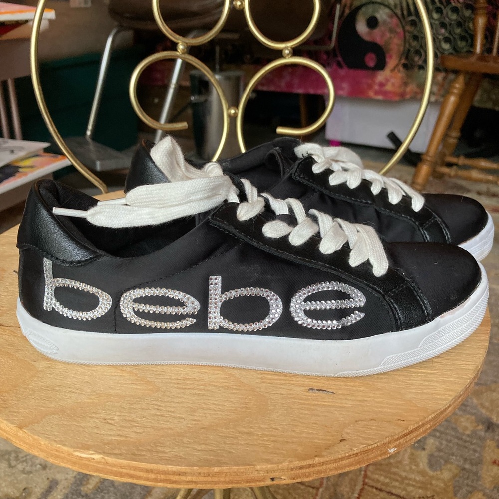 women’s  black Bebe sneakers. Sz7